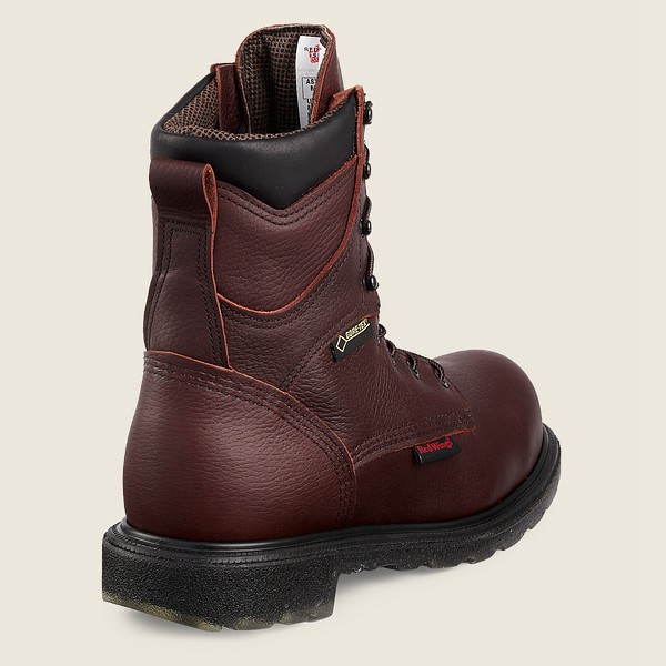 Red Wing Safety Boots Mens Burgundy - Supersole® 2.0 - 8-inch Insulated Waterproof Csa Toe - 3081947